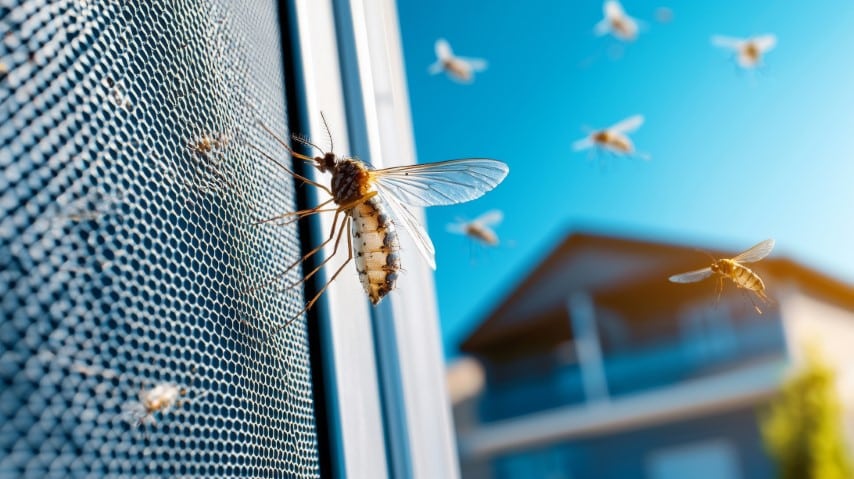 Insekten am Fenster - Insektenschutz